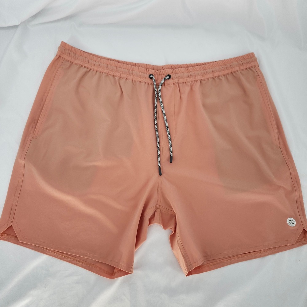 Free Fly Mens Andros Trunk XXL Orange Dusk Swim Shorts UPF 50 Performance NWT